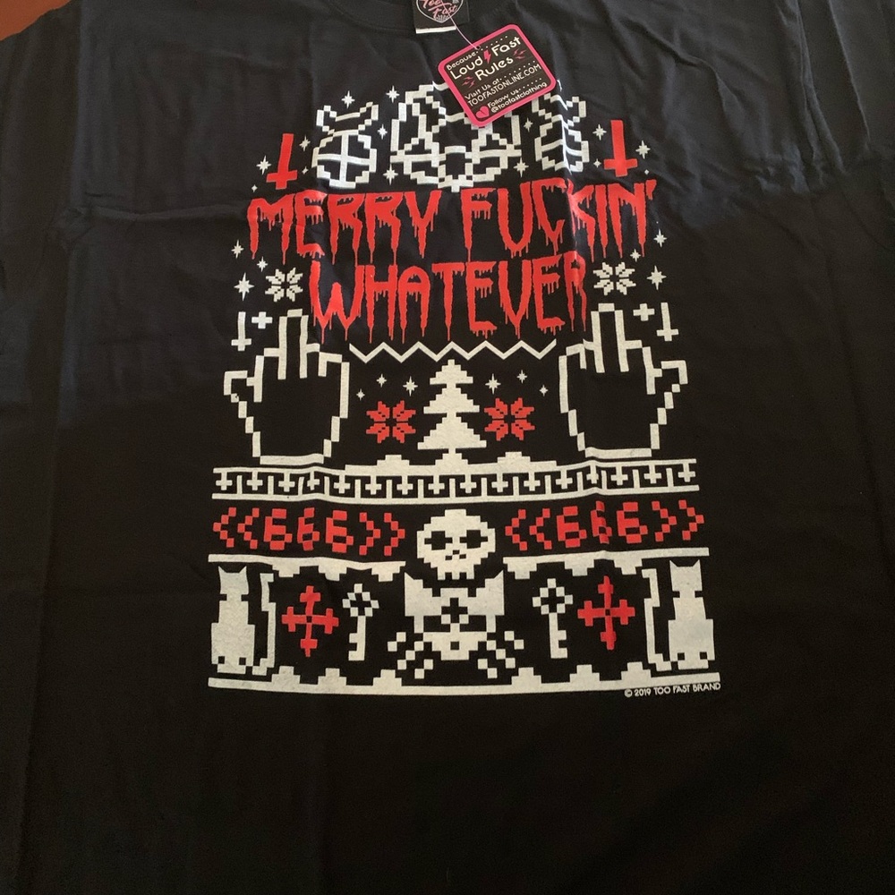 Nwt TooFast Grapic Cotton Shirt